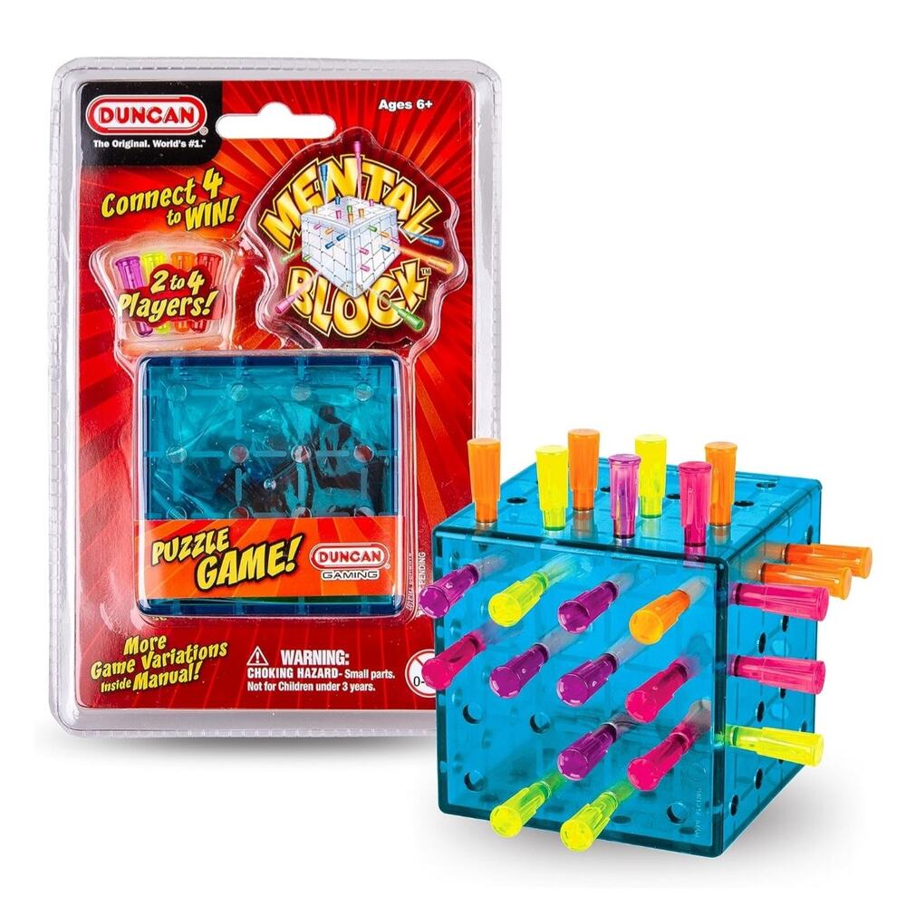 Duncan Mental Block Connect 4- 3D Peg Strategy Game